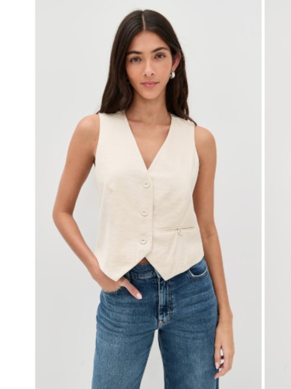 Le Bop Simone Satin Vest - 0